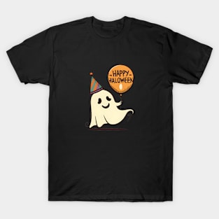 cute ghost holding ballon T-Shirt